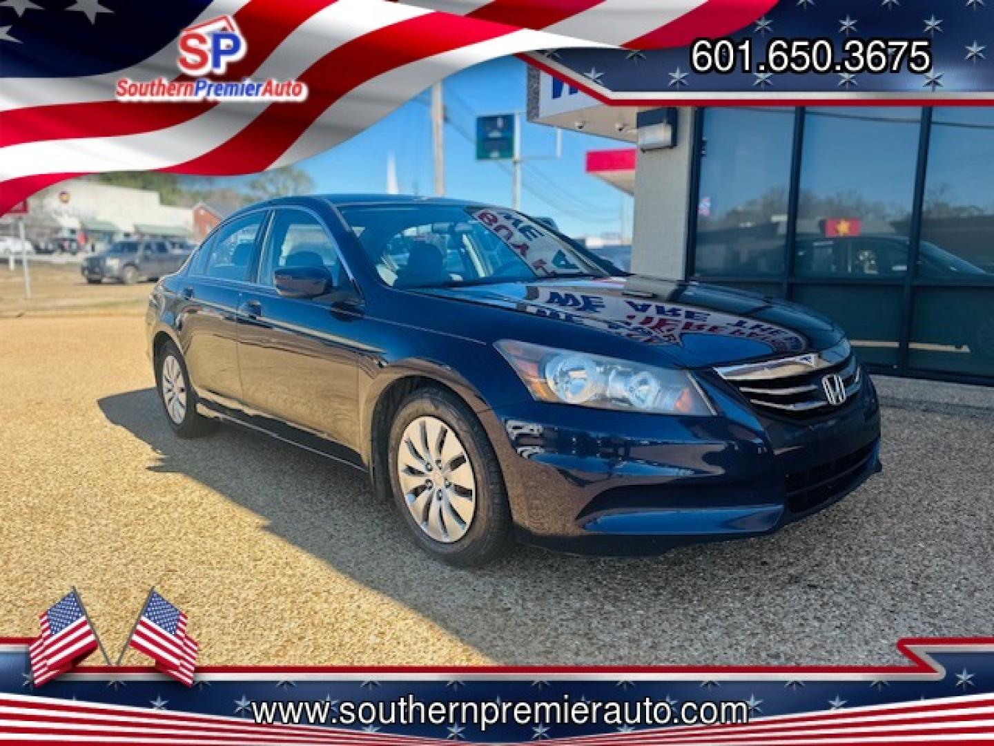 2012 BLUE HONDA ACCORD LX (1HGCP2F34CA) , located at 922 W. Beacon St., Philadelphia, MS, 39350, (601) 650-3675, 32.770447, -89.127151 - Photo#0